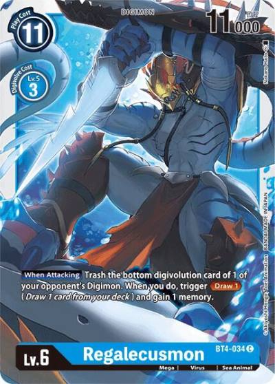 Regalecusmon BT4-034 C Great Legend Digimon card