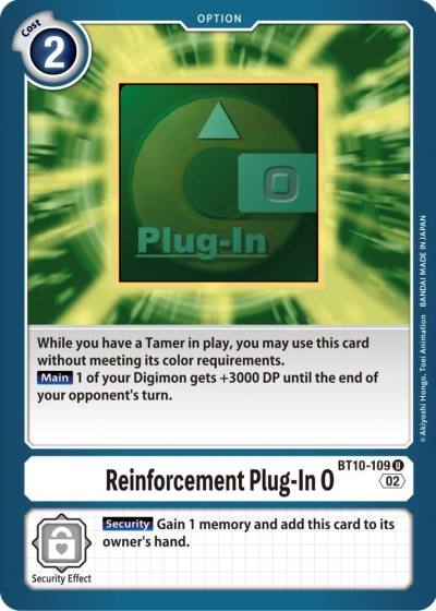 Reinforcement Plug In 0 BT10-109 U Xros Encounter Digimon card