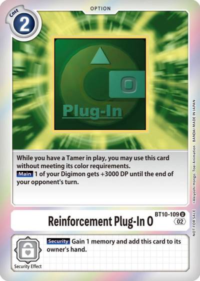 Reinforcement Plug In 0 Event Pack 4 BT10-109 U Xros Encounter Digimon card