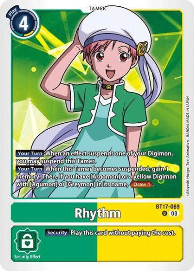 Rhythm BT17-089 U Secret Crisis Digimon card