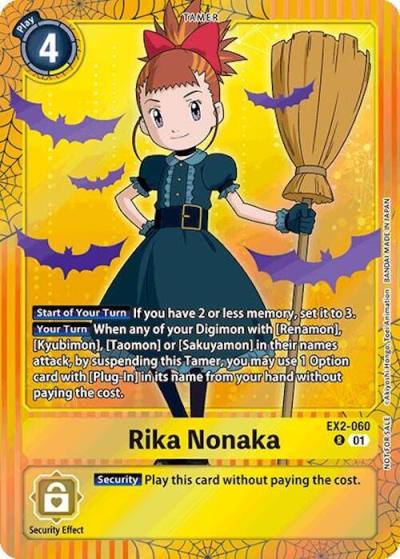 Rika Nonaka Halloween Event 2024 EX2-060 R Digital Hazard Digimon card