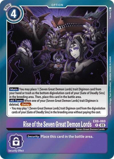 Rise of the Seven Great Demon Lords EX6-069 R Infernal Ascension Digimon card