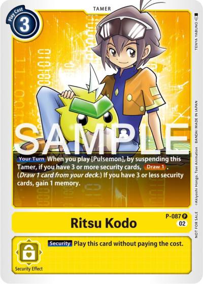 Ritsu Kodo Exceed Apocalypse Pre Release P-087 P Digimon Promotion Cards Digimon card