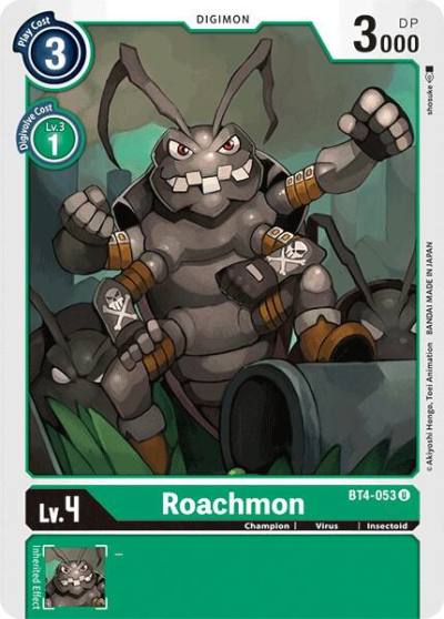 Roachmon BT4-053 U Great Legend Digimon card