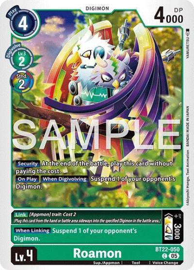 Roamon BT22-050 C Cyber Eden Digimon card