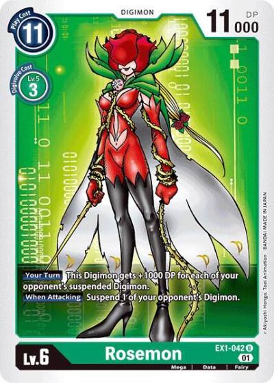 Rosemon EX1-042 U Classic Collection Digimon card
