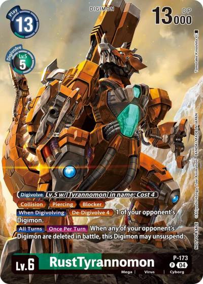 RustTyrannomon Update Pack 2025 P-173 P Release Special Booster 2.5 Digimon card