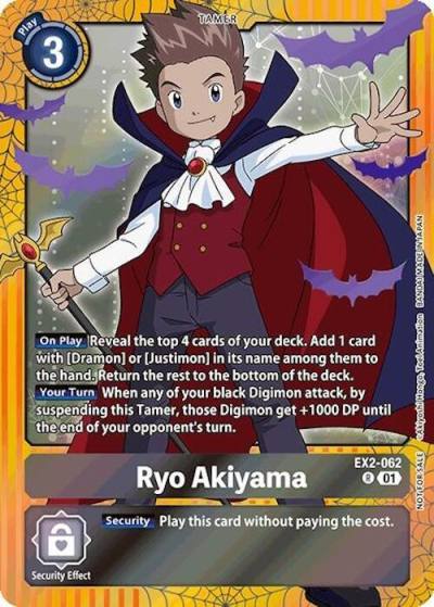 Ryo Akiyama Halloween Event 2024 EX2-062 R Digital Hazard Digimon card