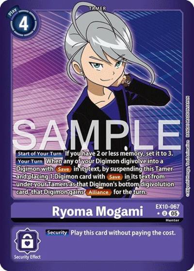 Ryoma Mogami Limited Foil EX10-067 U Sinister Order Digimon card