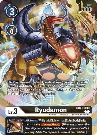 Ryudamon Alternate Art BT8-060 R New Awakening Digimon card