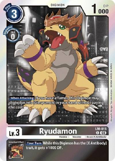Ryudamon English Exclusive LM-015 C Exceed Apocalypse Digimon card