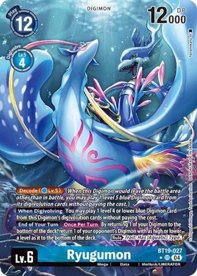 Ryugumon Alternate Art BT19-027 SR Release Special Booster 2.0 Digimon card