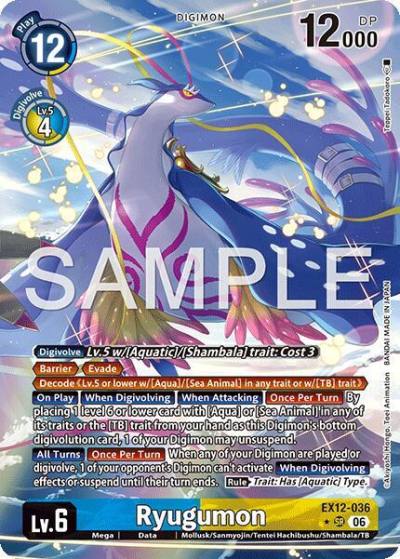 Ryugumon Alternate Art EX12-036 SR Digital World Shambala Digimon card