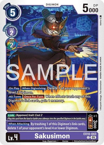 Sakusimon EX10-043 C Sinister Order Digimon card