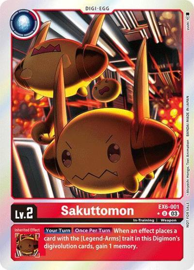 Sakuttomon Box Promotion Pack Infernal Ascension EX6-001 U Infernal Ascension Digimon card