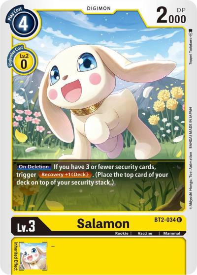 Salamon BT2-034 U Release Special Booster 1.5 Digimon card