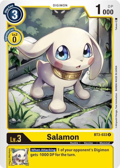 Salamon BT3-033 R Release Special Booster 1.5 Digimon card