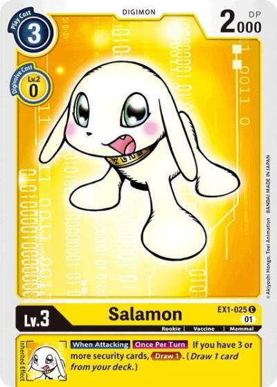Salamon EX1-025 C Classic Collection Digimon card