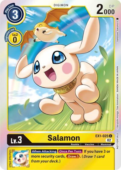 Salamon Official Tournament Pack Vol 7 EX1-025 C Classic Collection Digimon card