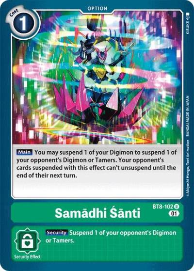 Samadhi Santi BT8-102 U New Awakening Digimon card