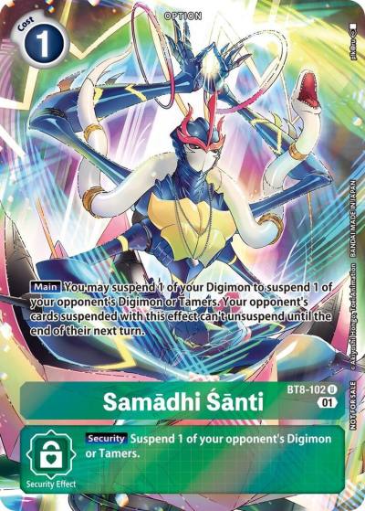 Samadhi Santi Summer 2022 Dash Pack BT8-102 U New Awakening Digimon card