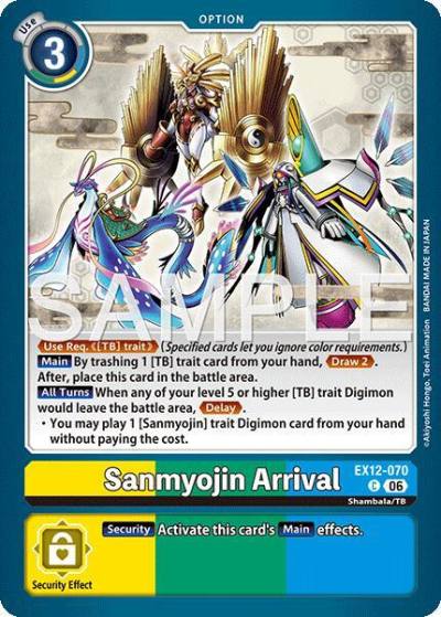 Sanmyojin Arrival EX12-070 C Digital World Shambala Digimon card