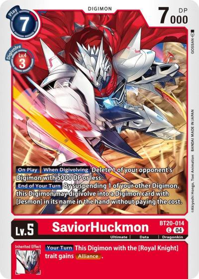 SaviorHuckmon BT20-014 C Release Special Booster 2.5 Digimon card