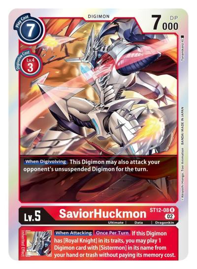 SaviorHuckmon ST12-08 R Starter Deck 12: Jesmon Digimon card