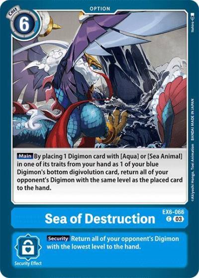 Sea of Destruction EX6-066 C Infernal Ascension Digimon card