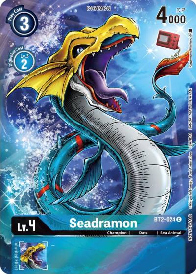 Seadramon 25th Special Memorial Pack BT2-024 C Release Special Booster 1.0 Digimon card