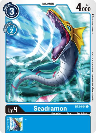 Seadramon BT2-024 C Release Special Booster 1.5 Digimon card
