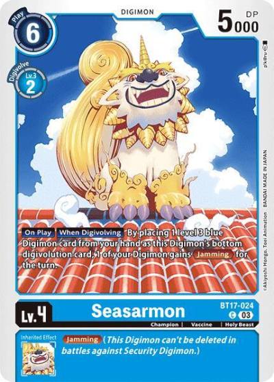 Seasarmon BT17-024 C Secret Crisis Digimon card