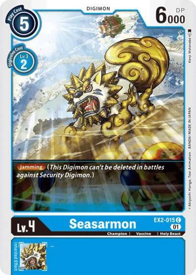 Seasarmon EX2-015 C Digital Hazard Digimon card
