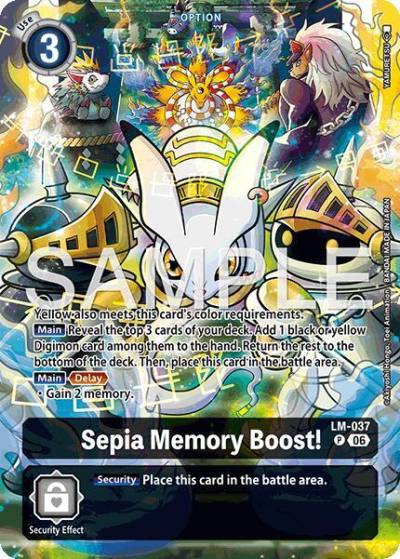 Sepia Memory Boost! Alternate Art LM-037 P Starter Deck 23: Beatbreak Digimon card