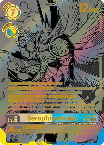 Seraphimon ACE Textured EX6-028 R Infernal Ascension Digimon card