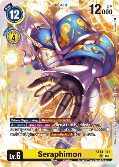 Seraphimon BT14-041 R Blast Ace Digimon card