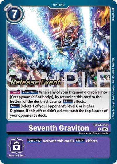 Seventh Graviton BT24-096 R Time Stranger Release Event Cards Digimon card