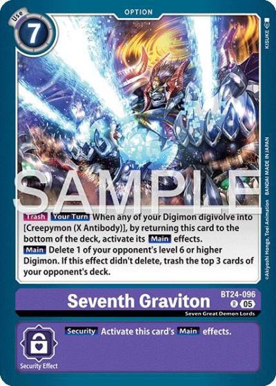 Seventh Graviton BT24-096 R Time Stranger Digimon card