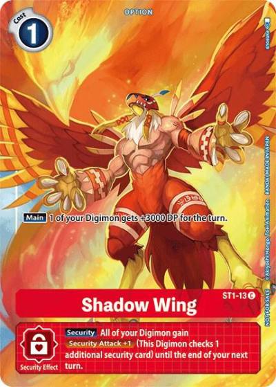 Shadow Wing Tamers Evolution Box ST1-13 C Starter Deck 01: Gaia Red Digimon card