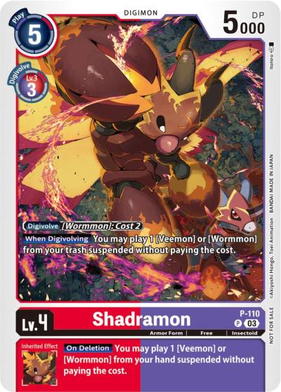 Shadramon 3rd Anniversary Survey Pack P-110 P Digimon Promotion Cards Digimon card