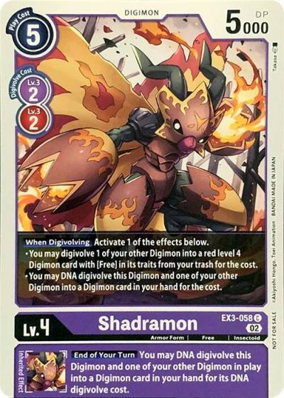 Shadramon EX3-058 C Revision Pack Cards Digimon card