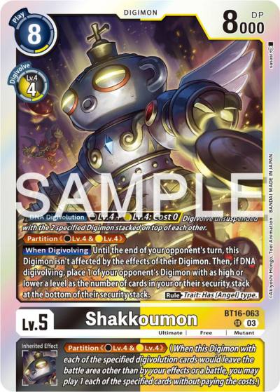 Shakkoumon BT16-063 SR Beginning Observer Digimon card