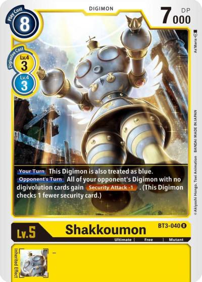 Shakkoumon BT3-040 R Release Special Booster 1.5 Digimon card