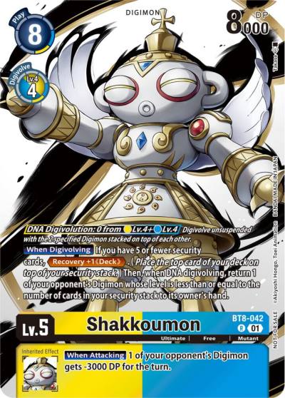 Shakkoumon Tamer Party Pack The Beginning BT8-042 R New Awakening Digimon card