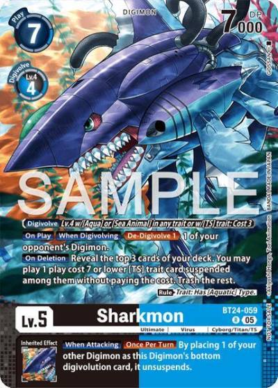 Sharkmon Event Pack 10 BT24-059 R Time Stranger Digimon card