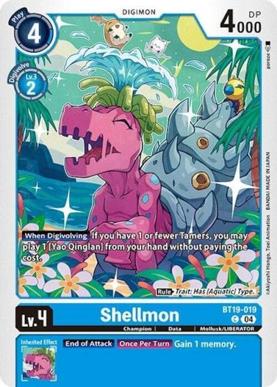 Shellmon BT19-019 C Release Special Booster 2.0 Digimon card