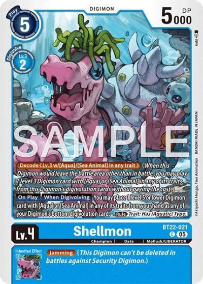 Shellmon BT22-021 C Cyber Eden Digimon card