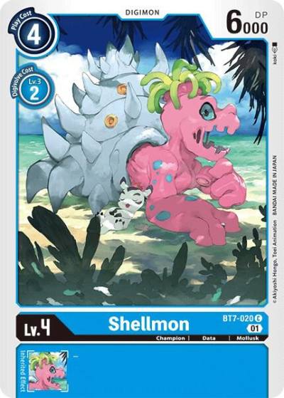 Shellmon BT7-020 C Next Adventure Digimon card