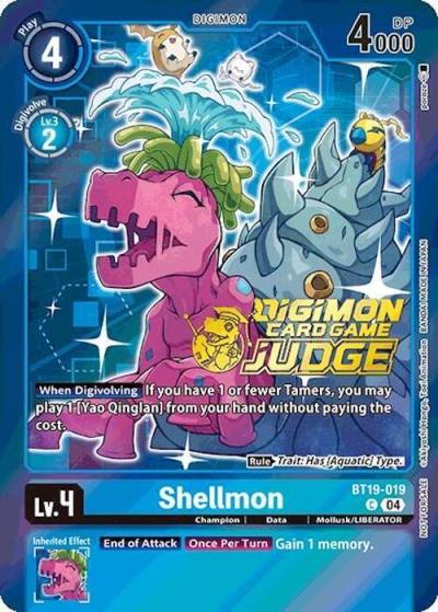 Shellmon Judge Pack 2025 Wave 1 BT19-019 C Release Special Booster 2.0 Digimon card