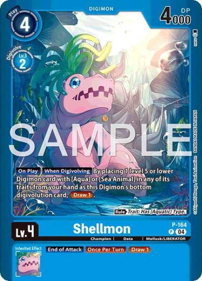 Shellmon P-164 P Limited Card Pack -Billion Bullet- Digimon card